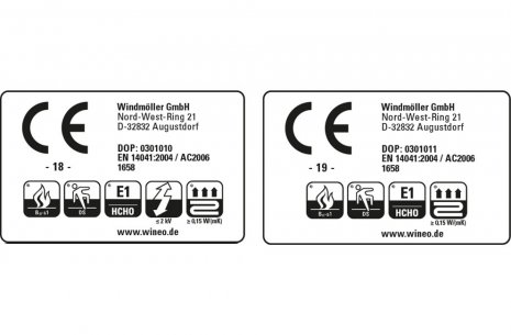 CE-Prüfkennzeichen wineo Designboden CE-Prüfkennzeichen Auszeichnung Zertifizierung