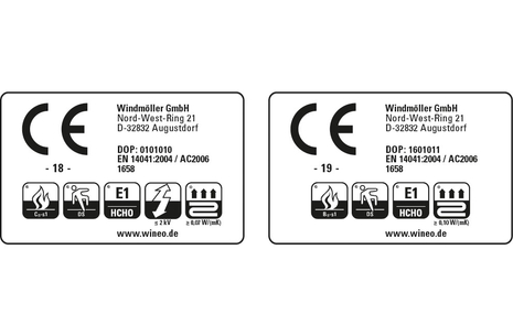 CE-Prüfkennzeichen CE-Prüfkennzeichen wineo Zertifikat Laminat Laminatboden