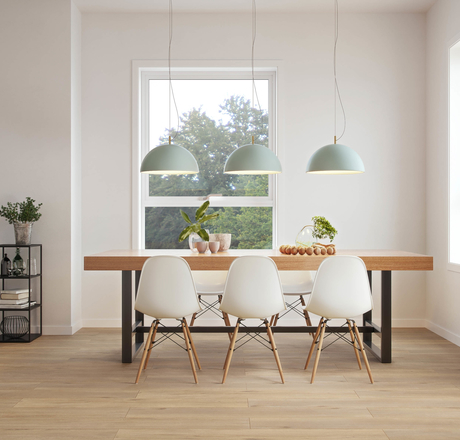 wineo Laminatboden Esszimmer moderne Einrichtung LA186MV4 Wild Oak Brown