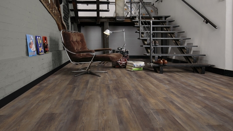 Podłoga z paneli winylowych Crete Vibrant Oak Panele winylowe Crete Vibrant Oak w aranżacji loft