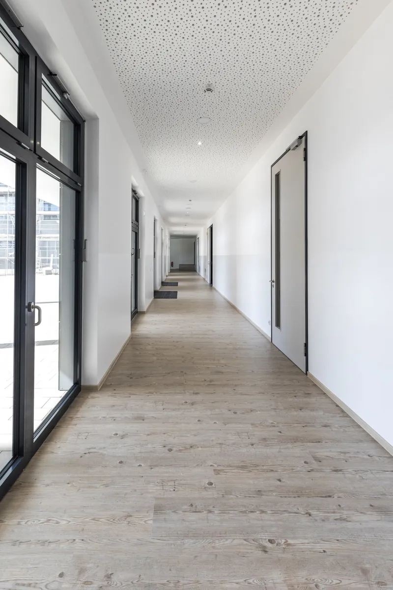 wineo PURLINE Bioboden wineo PURLINE Bioboden Schule Flur hell Holzoptik