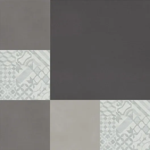 wineo Designboden wineo Designboden Verlegekombinationen Muster Vintage Schwarz Grau