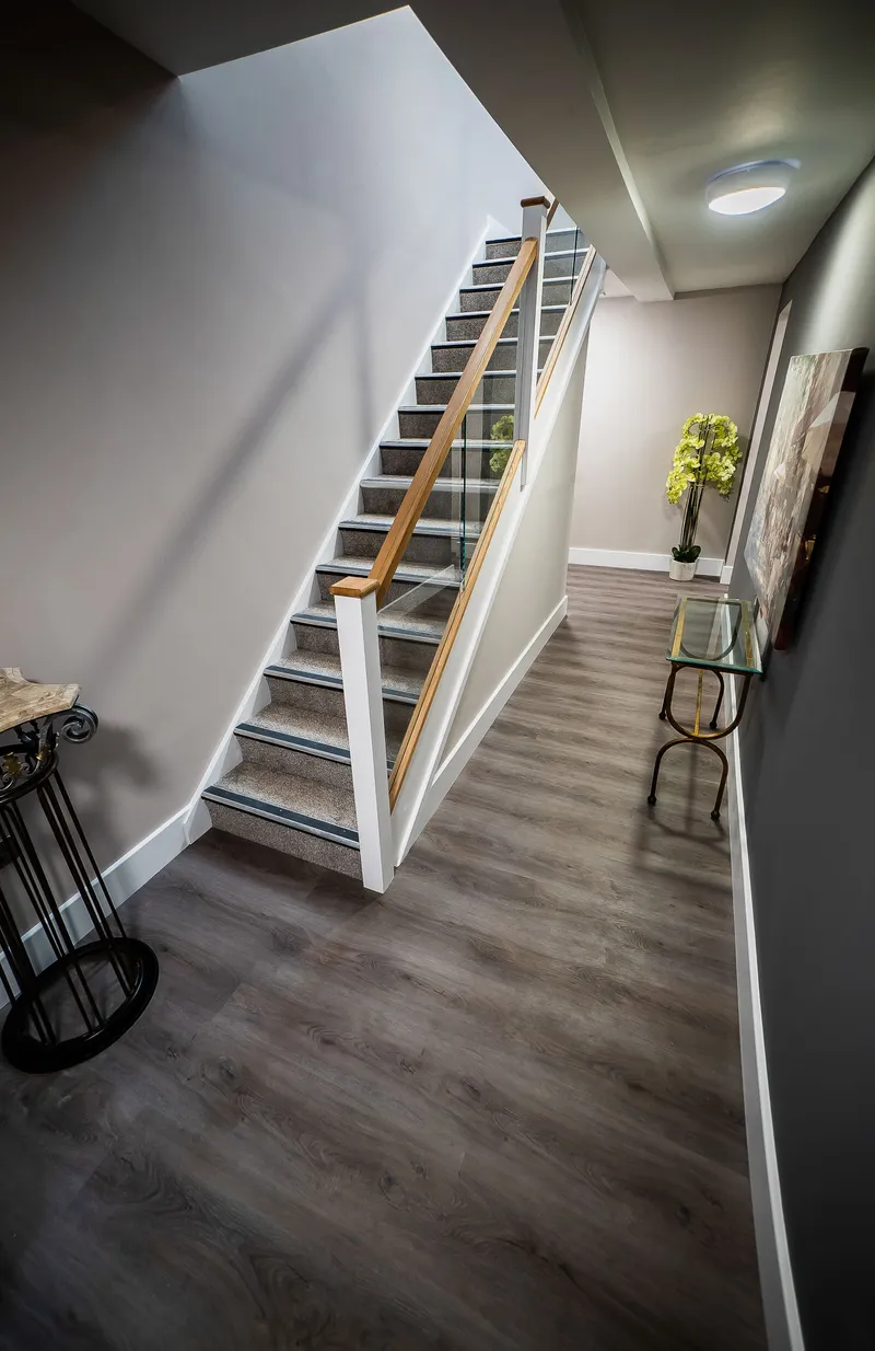 wineo Designboden wineo Designboden Flur rustikale Holzoptik Treppe