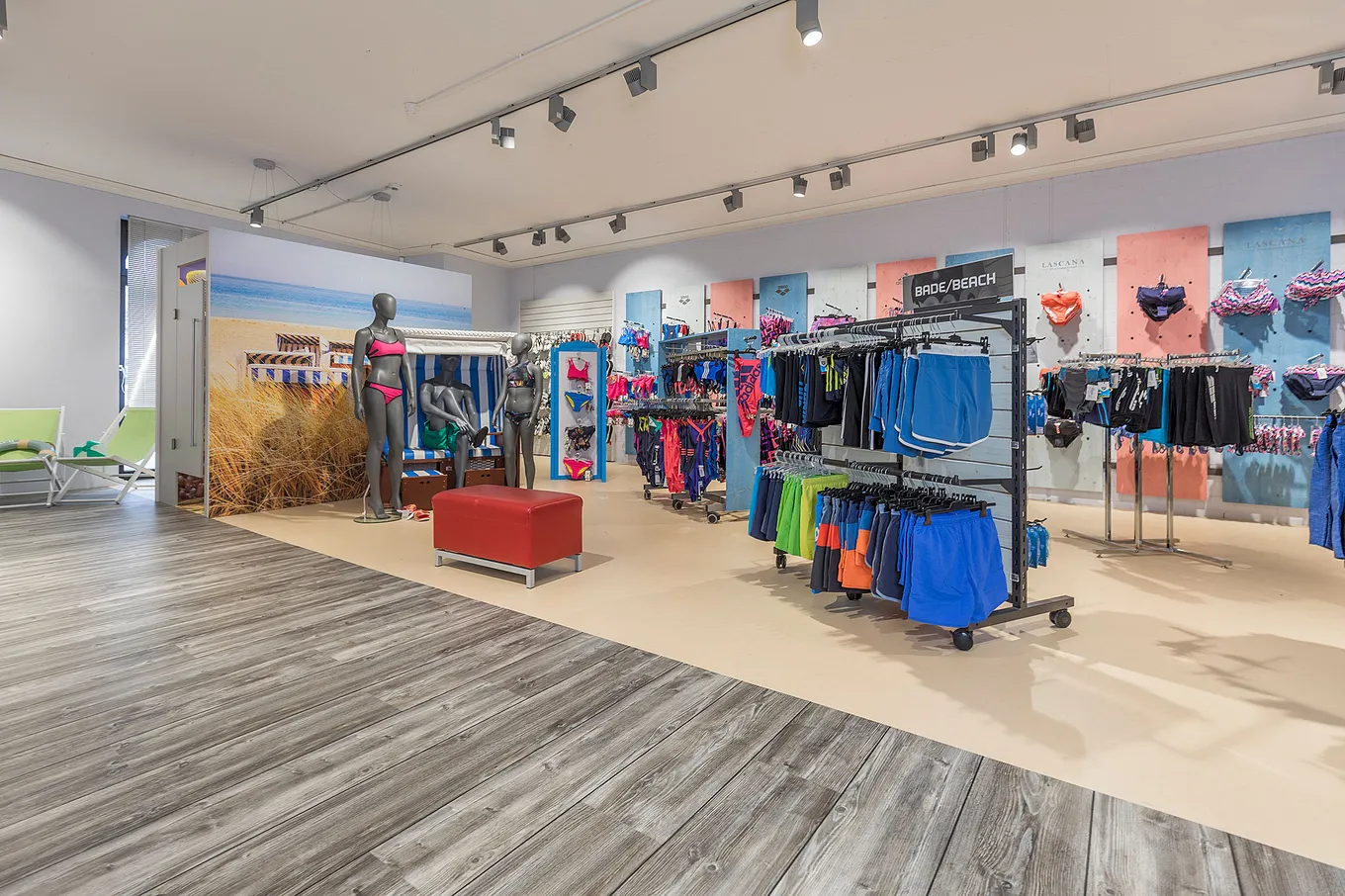 wineo Purline Bioboden Aktzente Bekleidung Sportgeschäft